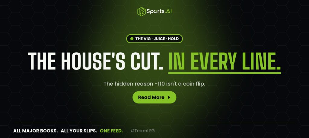 LFG Sports AI what is the vig juice hold explained sports betting