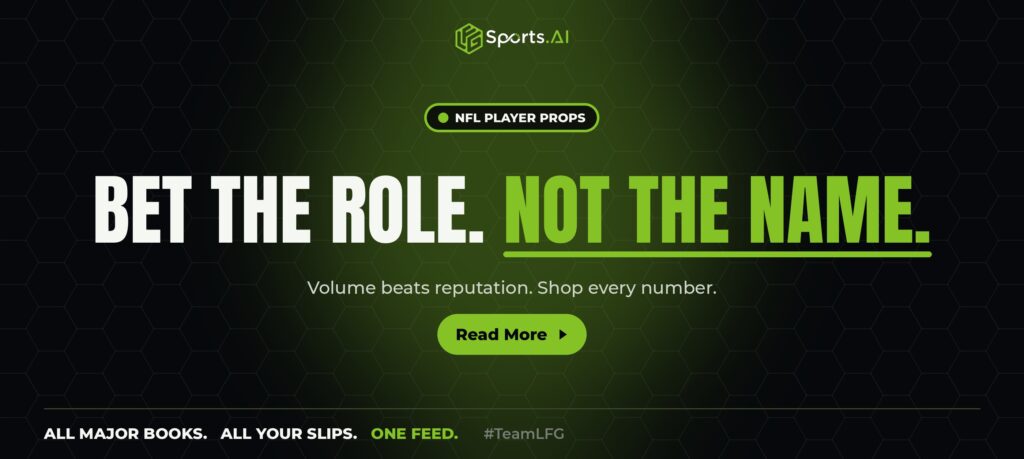 LFG NFL Player Props Bet the Role Not the Name